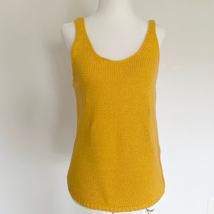 LUCKY BRAND Yellow Sweater Tank